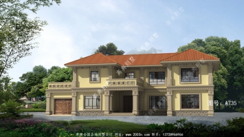 美觀又很實用的農村兩層別墅
