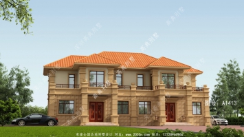 建一棟歐式經典風格兩層雙拼別墅,再不用羨慕別人