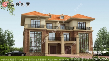 大戶型斜屋頂歐式自建房屋