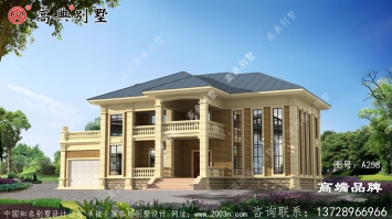 低調奢華的歐式風格農村兩層別墅設計圖