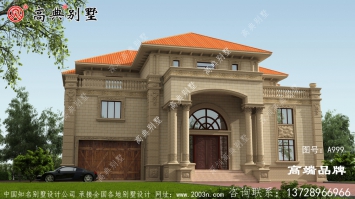 立面浮雕設(shè)計獨特，盡顯別墅特色