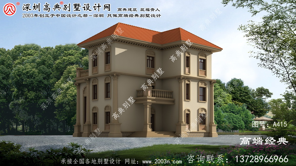 黃巖區美觀大方造價低的農村三層別墅