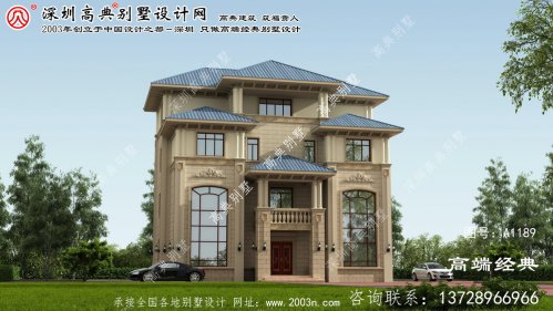 鄆城縣別墅設計外觀圖紙及效果圖大全	