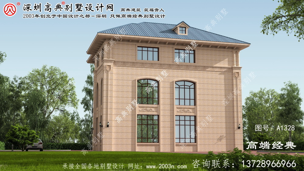 邯山區農村別墅設計圖紙三層
