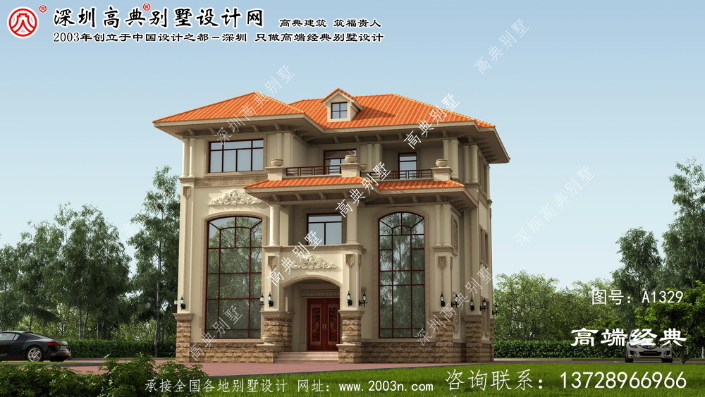 邯鄲縣農村別墅設計圖紙及效果圖
