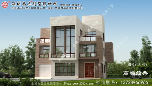 武強縣農村別墅三層戶型設計圖	