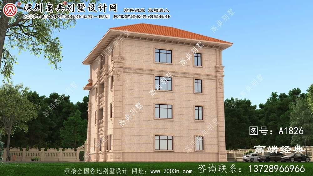 運城市別墅設計圖紙及效果圖大全魯班