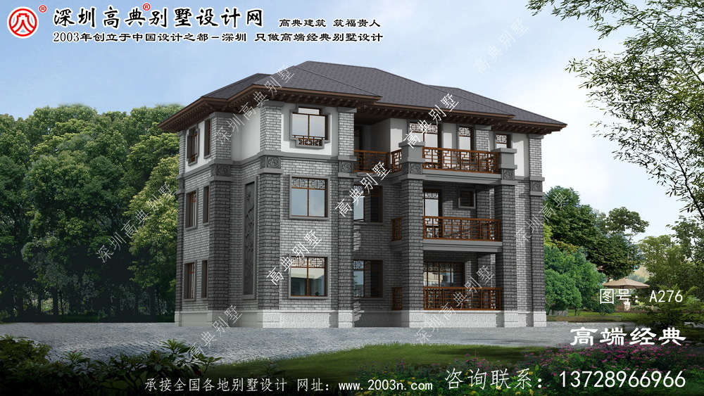 呼蘭區農村住宅三層設計圖