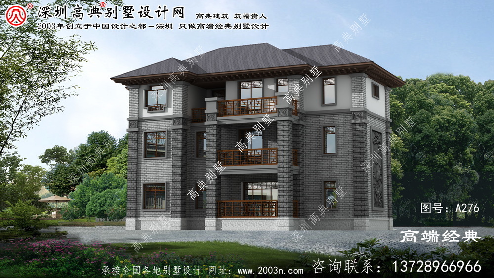 呼蘭區農村住宅三層設計圖