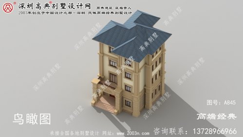 召陵區農村四層半別墅設計圖