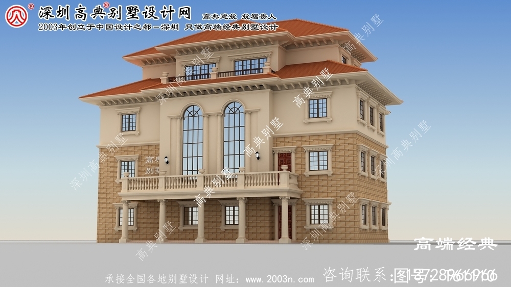 安居區三層農村別墅圖紙