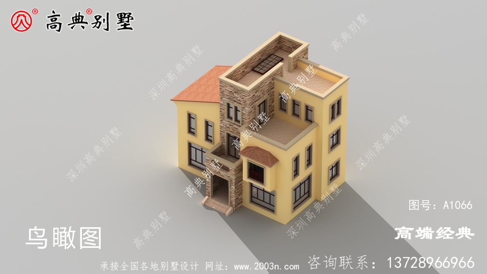 香港島農(nóng)村三層樓房設(shè)計圖
