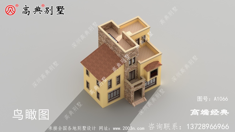 香港島農(nóng)村三層樓房設(shè)計圖