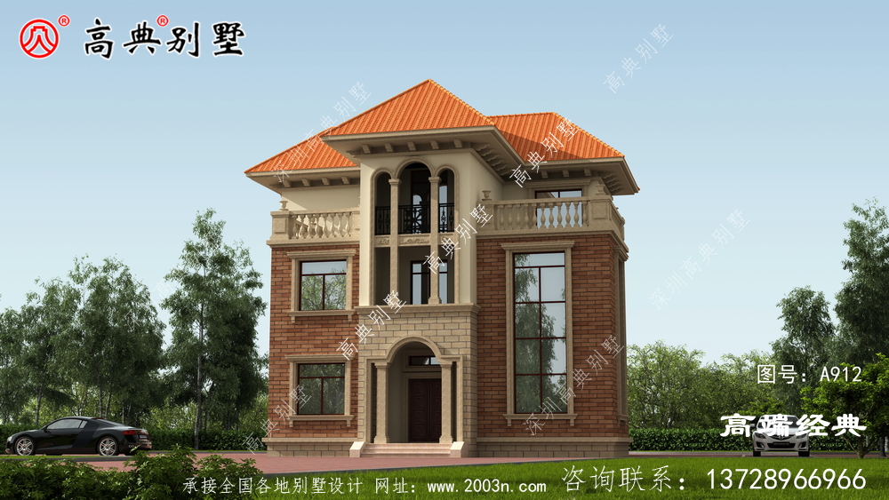 鄉(xiāng)村三層別墅設計圖紙