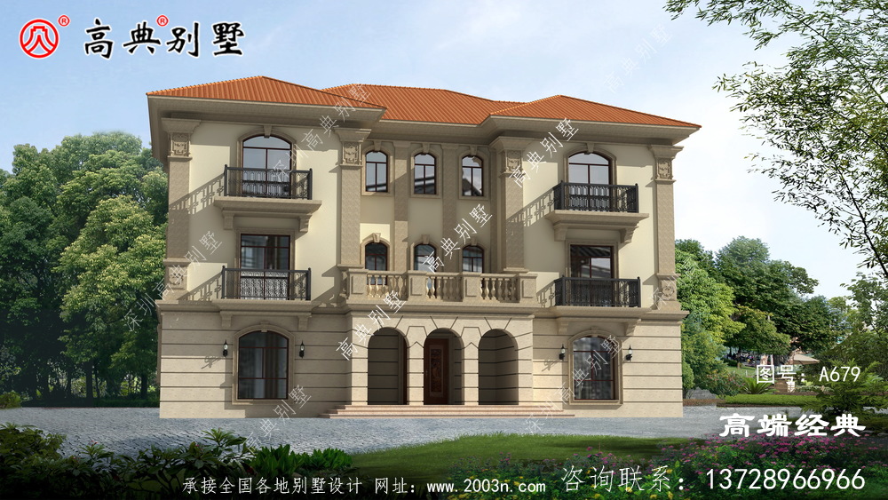 私人別墅外觀設計效果圖大全