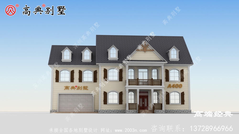 農村二層小別墅華麗的樸實質感