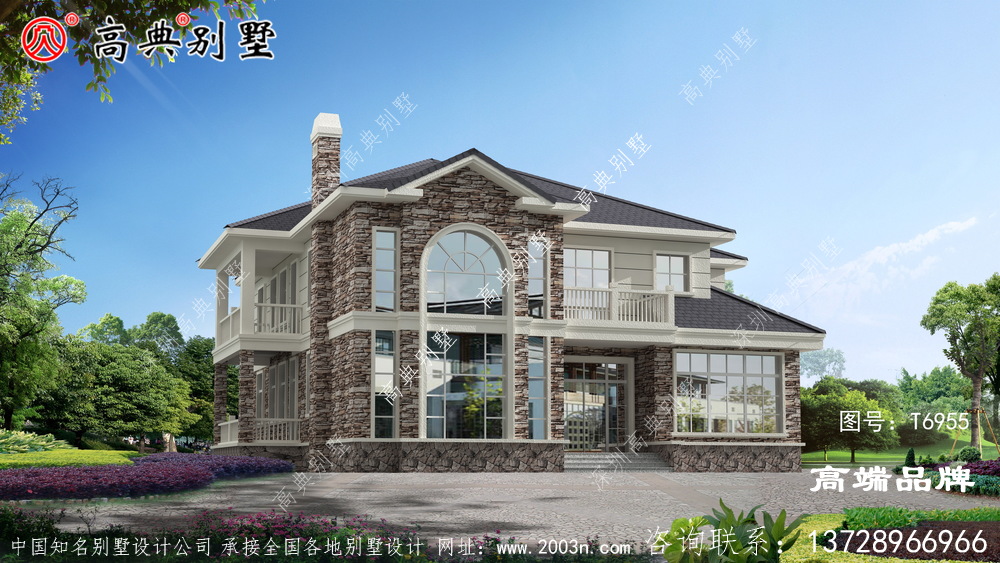 兩層別墅外觀效果圖