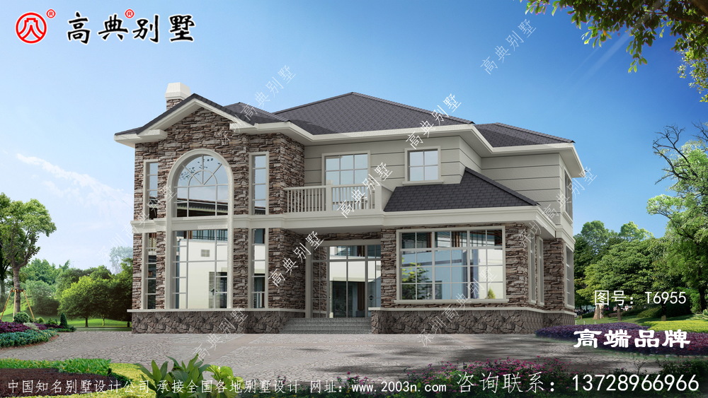 兩層別墅外觀效果圖