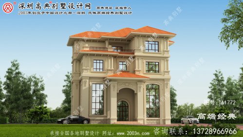 額敏縣四層歐式淡雅大氣的復式別墅設計圖。