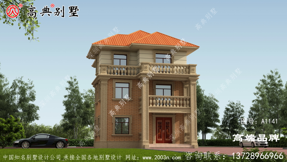 別墅設計精雕細琢的建筑給人帶來的大氣感。
