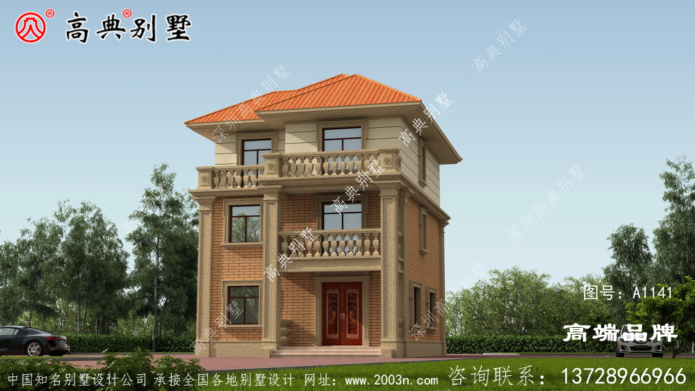 別墅設計精雕細琢的建筑給人帶來的大氣感。
