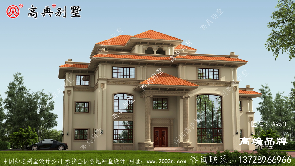 農村3層別墅設計增強其威嚴感