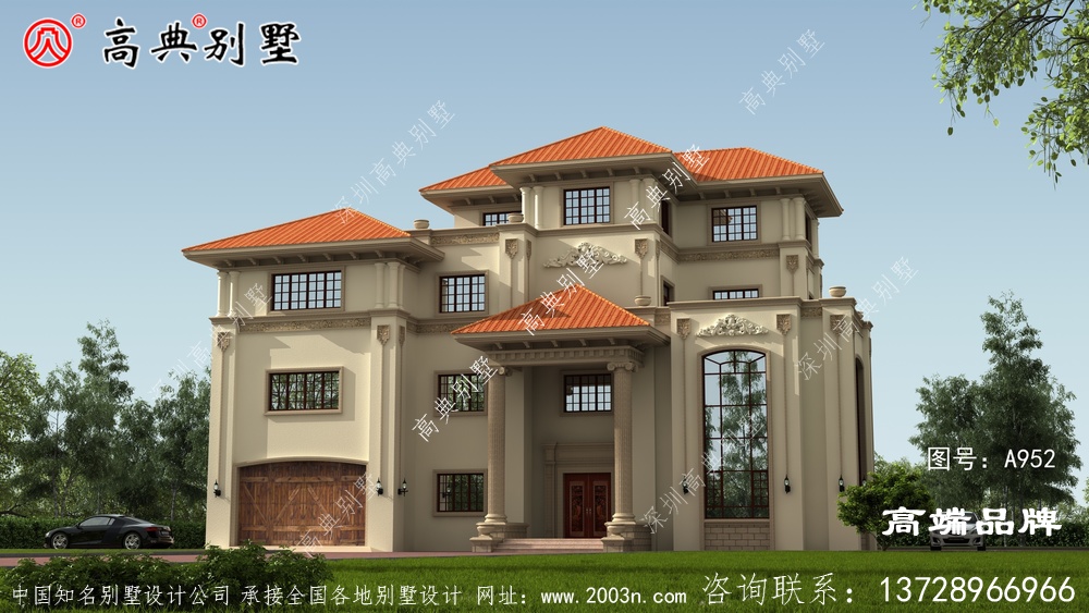 農村三層別墅自建房建造這樣的別墅父母一定喜歡