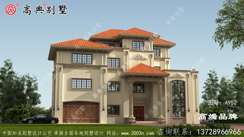 農村三層別墅自建房建造這樣的別墅父母一定喜歡