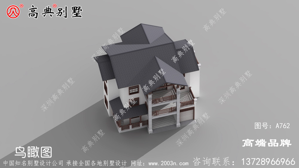 農村三層樓房整體層次感強