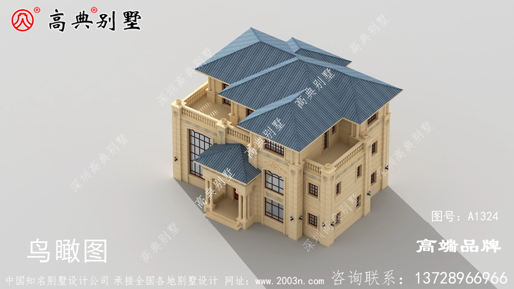 別墅的外觀設計建一棟光耀門楣