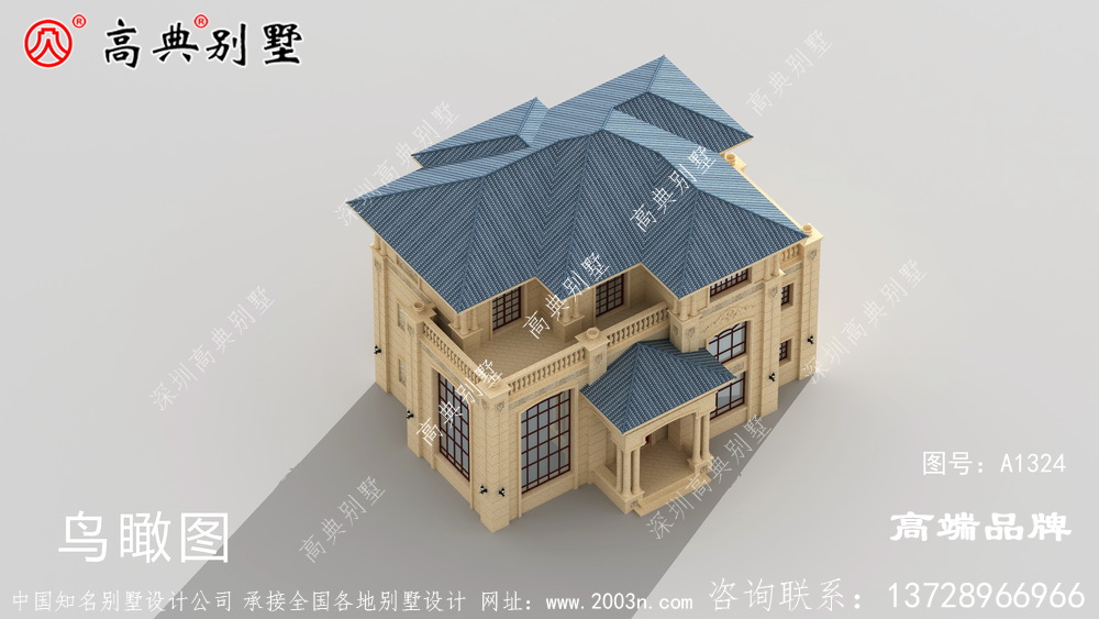 別墅的外觀設計建一棟光耀門楣