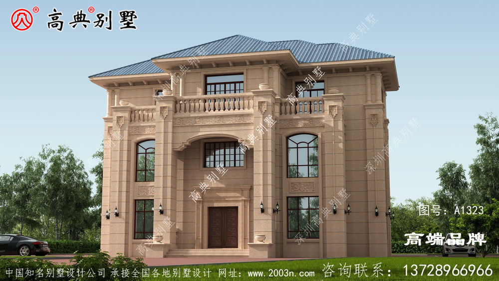 別墅外觀效果圖造型也很受重視