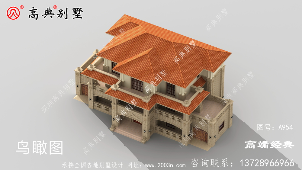 大同市歐式三層別墅設計圖以及戶型圖