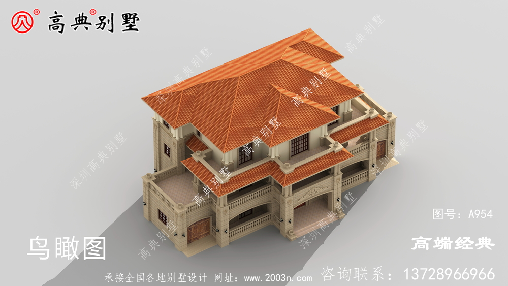 大同市歐式三層別墅設計圖以及戶型圖