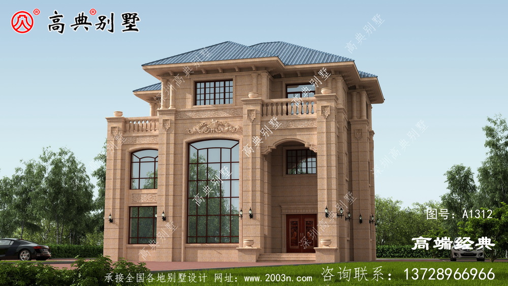 如今農村的房外觀設計的很精致