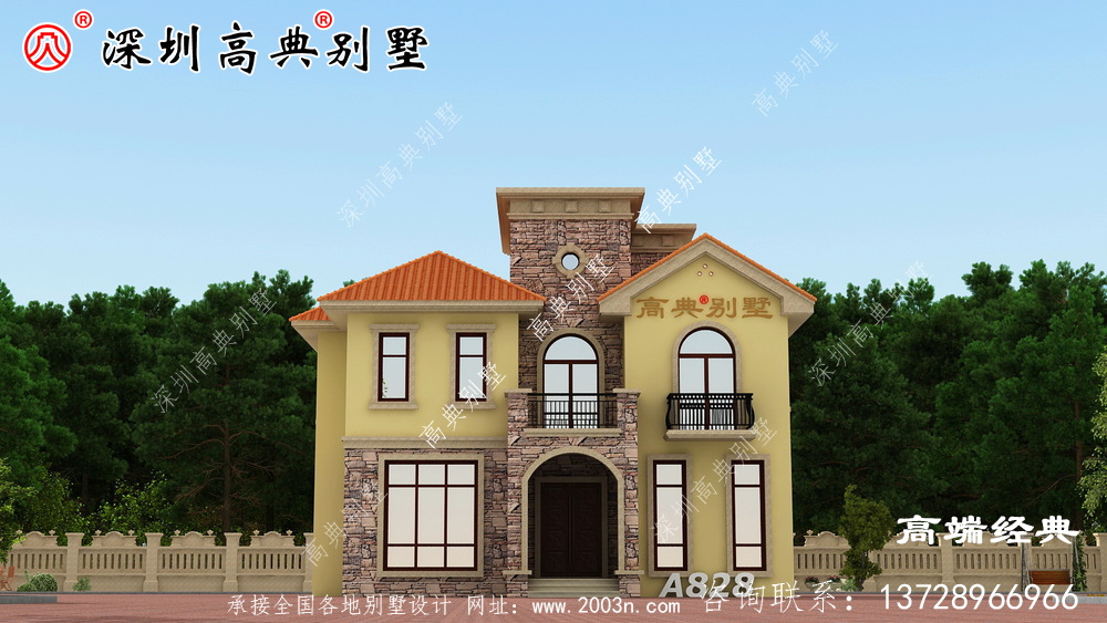 三層自建房設計圖，造價較低，外觀美布局實用