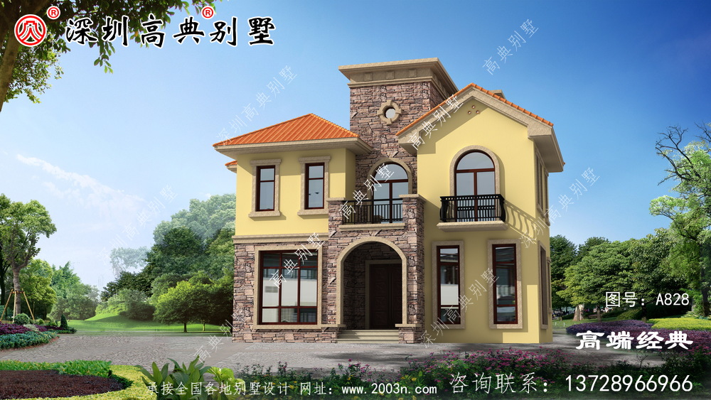 三層自建房設計圖，造價較低，外觀美布局實用