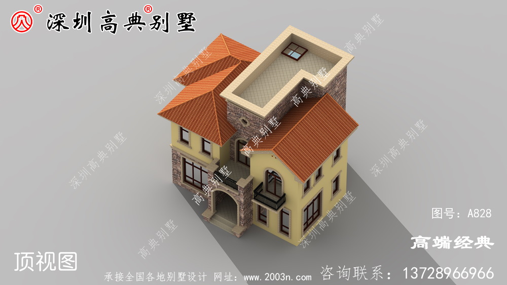 三層自建房設計圖，造價較低，外觀美布局實用