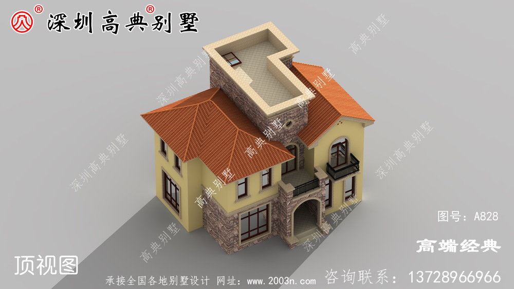 三層自建房設計圖，造價較低，外觀美布局實用