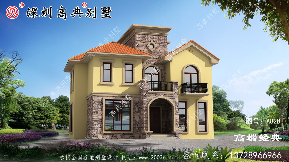 三層自建房設計圖，造價較低，外觀美布局實用