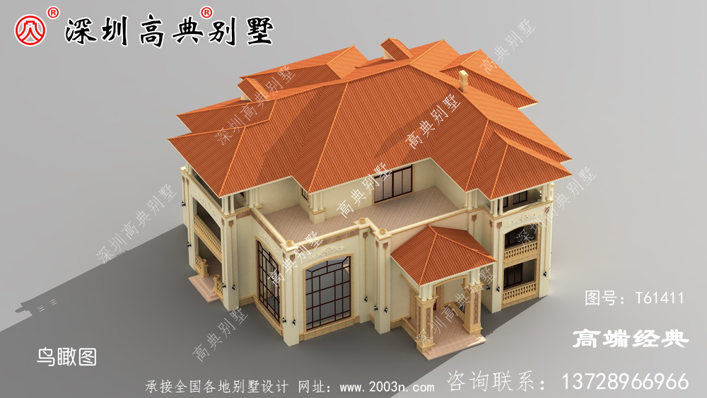 三層別墅設計圖，外觀精美，居住舒適，享受平淡的幸福