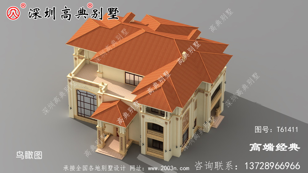 三層別墅設計圖，外觀精美，居住舒適，享受平淡的幸福