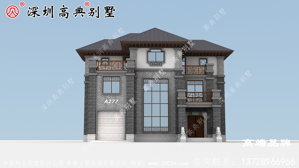 三層自建別墅設(shè)計圖，優(yōu)雅大氣，“名利”雙收