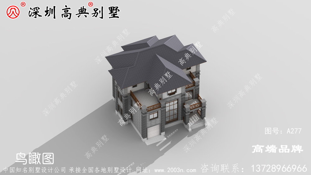 三層自建別墅設(shè)計圖，優(yōu)雅大氣，“名利”雙收