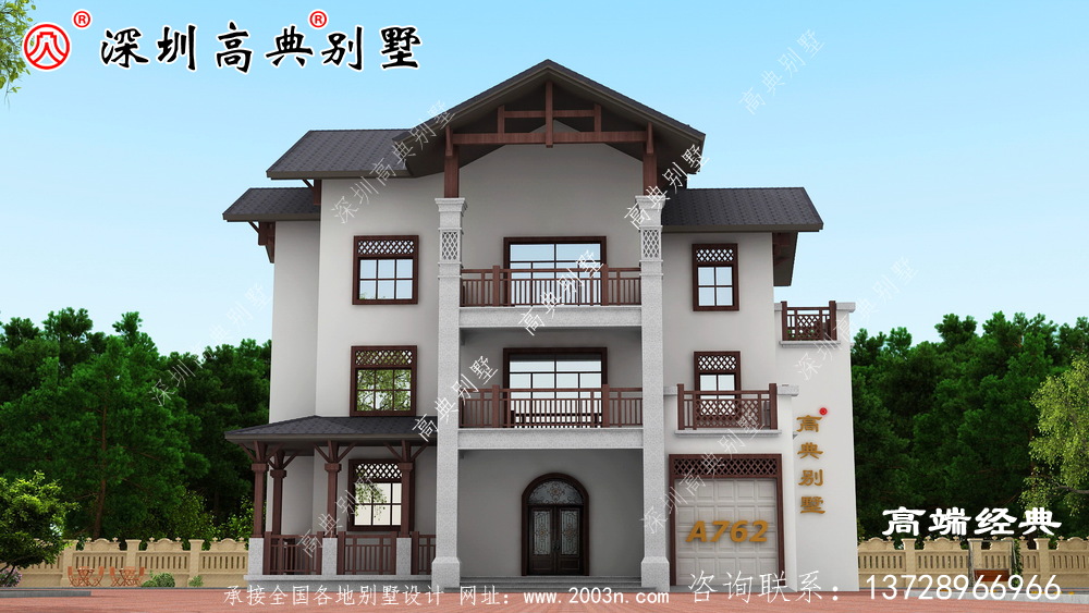 鄉(xiāng)村三層自建房外觀圖火爆朋友圈,經(jīng)濟實用。