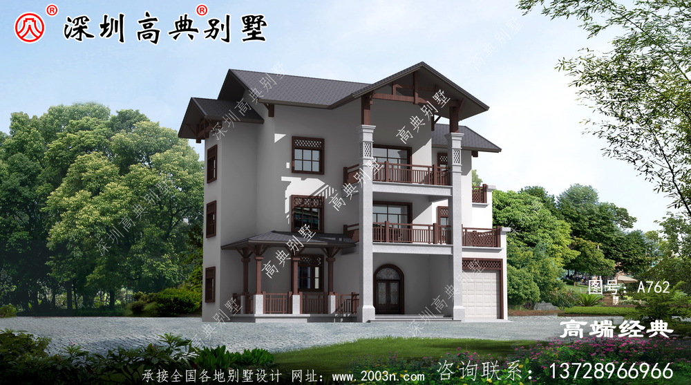 鄉(xiāng)村三層自建房外觀圖火爆朋友圈,經(jīng)濟實用。