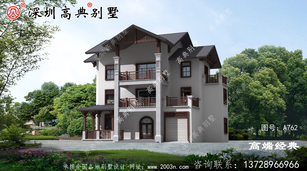 鄉(xiāng)村三層自建房外觀圖火爆朋友圈,經(jīng)濟實用。