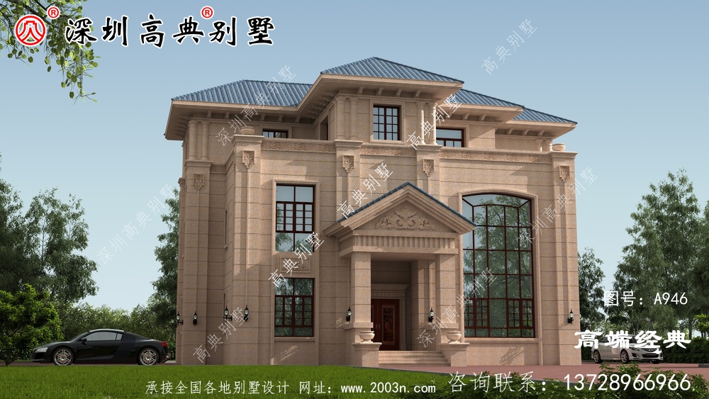 農(nóng)村三層帶陽臺設(shè)計,戶型精致實用,不浪費空間。