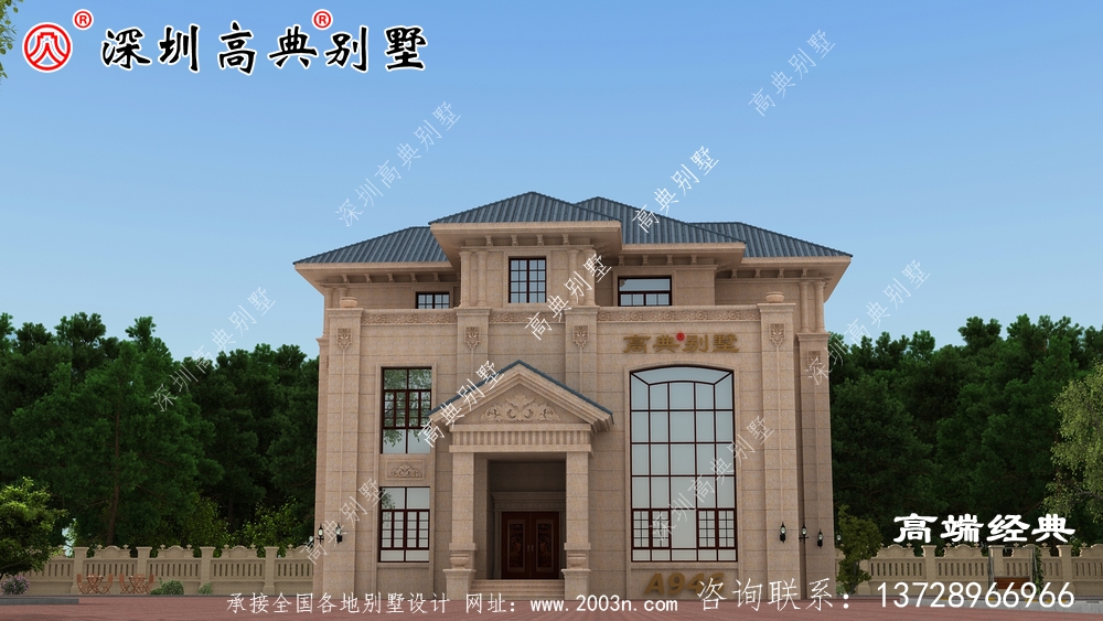 農(nóng)村三層帶陽臺設(shè)計,戶型精致實用,不浪費空間。