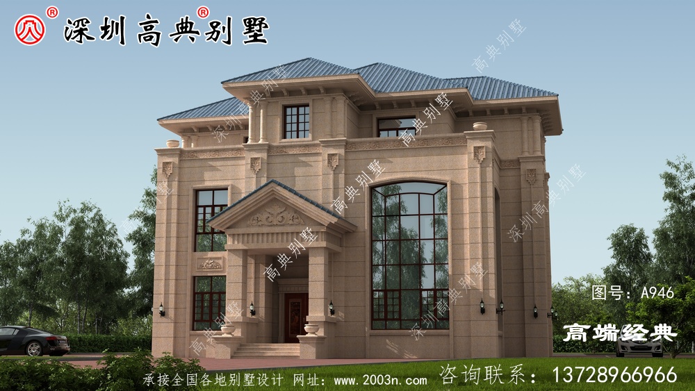 農(nóng)村三層帶陽臺設(shè)計,戶型精致實用,不浪費空間。